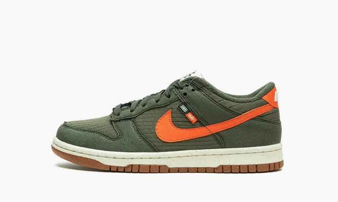 Кроссовки Nike Dunk Low Retro Next Nature GS «Toasty - Sequoia» зеленый