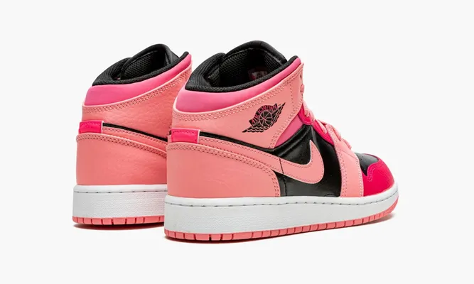 Кроссовки Air Jordan 1 Mid GS «Coral Chalk» розовый