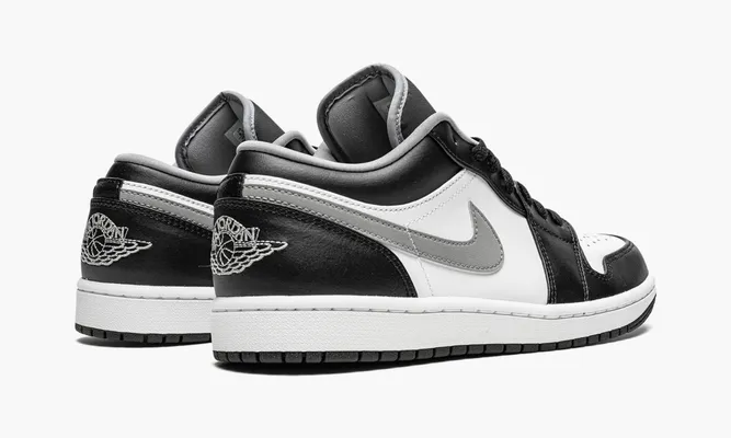 Кроссовки Air Jordan 1 Low «Black White Grey» черный