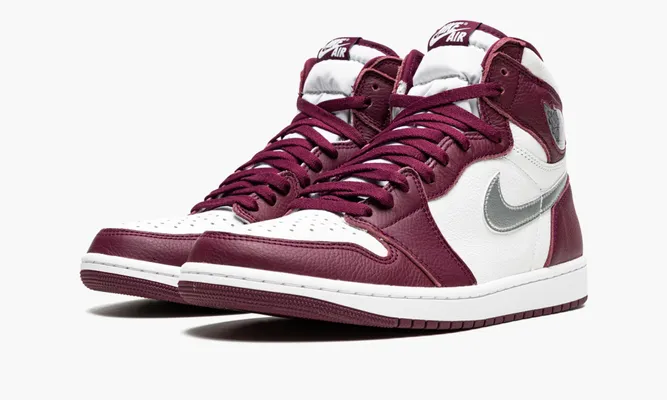 Кроссовки Air Jordan 1 High OG «Bordeaux» бордовый