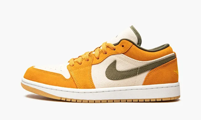 Кроссовки Air Jordan 1 Low SE «Light Curry» оранжевый