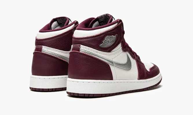 Кроссовки Air Jordan 1 High OG GS «Bordeaux» бордовый