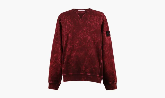 Одежда Stone Island Off-dye Ovd Treatment Sweatshirt «Red» красный