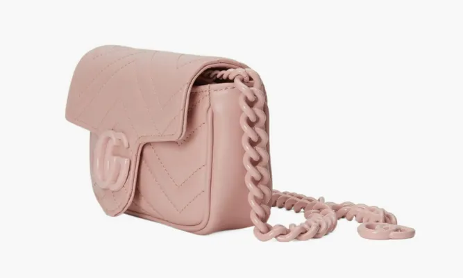 Сумки Gucci Gg Marmont Belt Bag «Light Pink» розовый