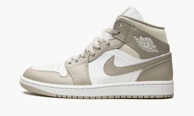 Кроссовки Air Jordan 1 Mid «Linen» бежевый,белый