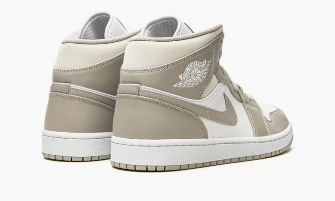 Кроссовки Air Jordan 1 Mid «Linen» бежевый,белый