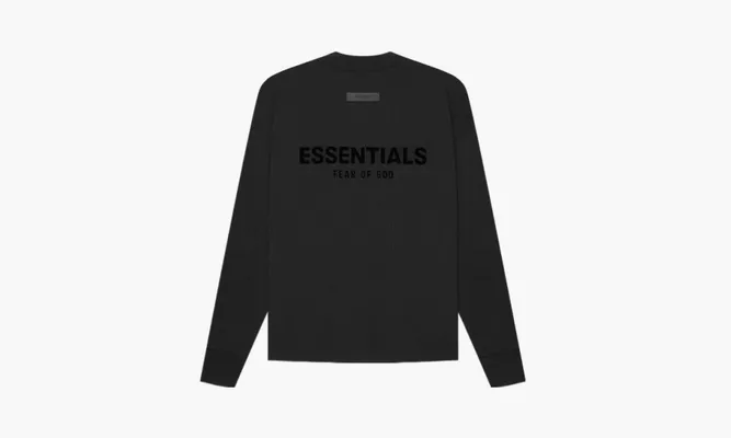 Одежда Fear Of God Essentials Long Sleeve Ss22 «Tee Stretch Limo» черный