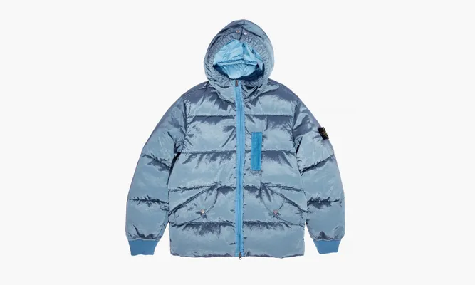 Одежда Stone Island Hooded Down Jacket «Mid Blue» lightBlue