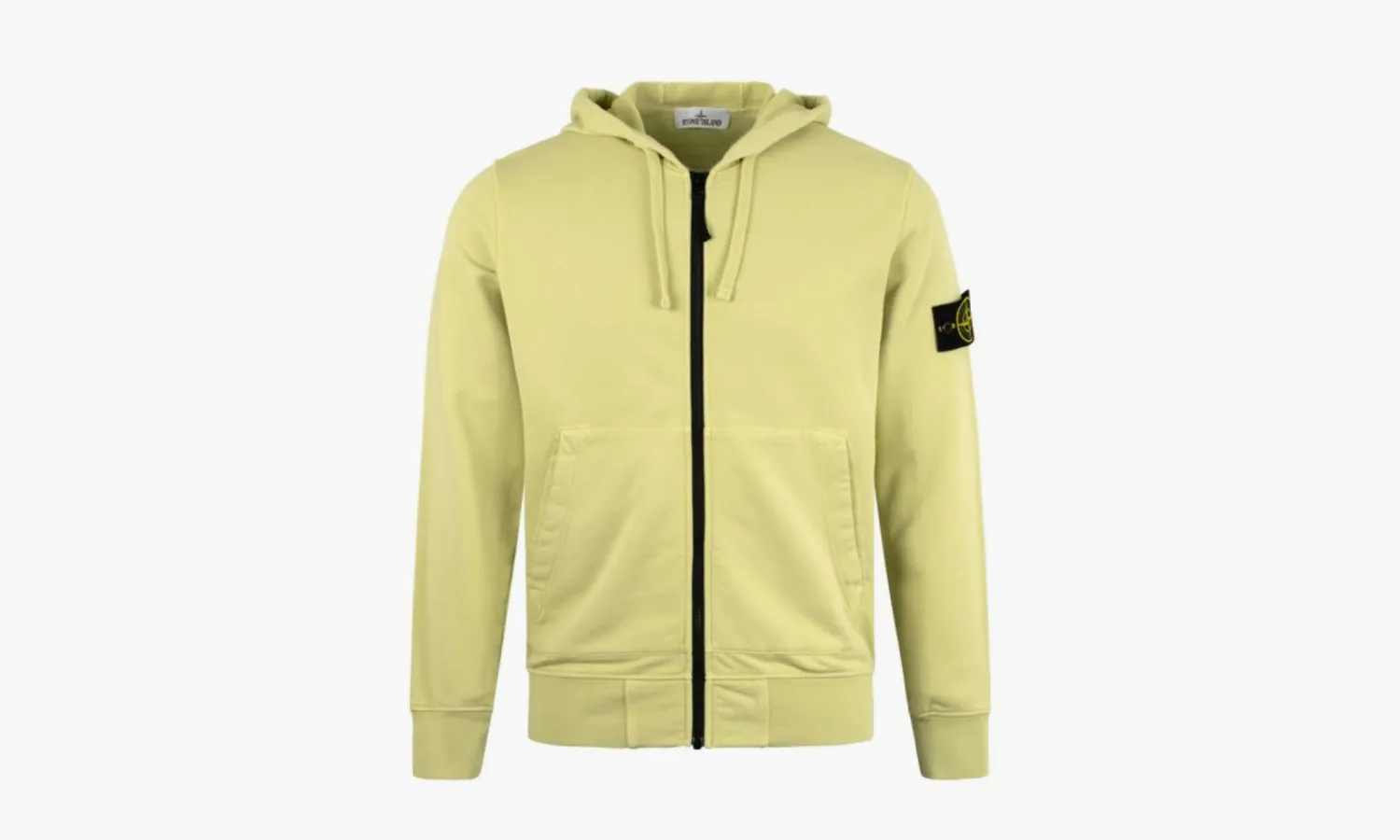 Stone Island Garment Dyed Zip Sweatshirt «Lime»
