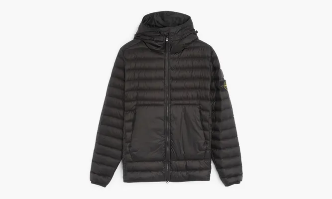 Одежда Stone Island Lightweight Hooded Down Jacket «Black» черный