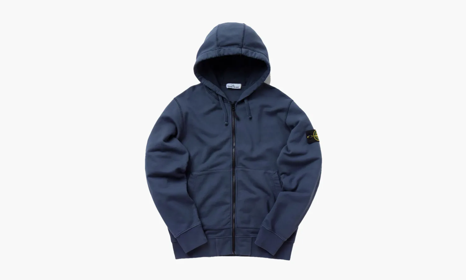 Stone Island Full Zip Hoodie «Dark Blue»