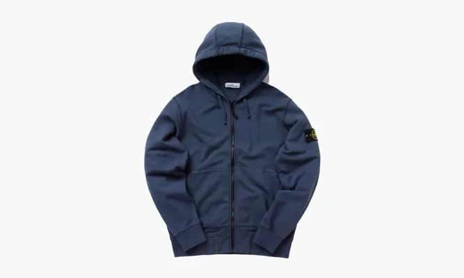 Одежда Stone Island Full Zip Hoodie «Dark Blue» синий