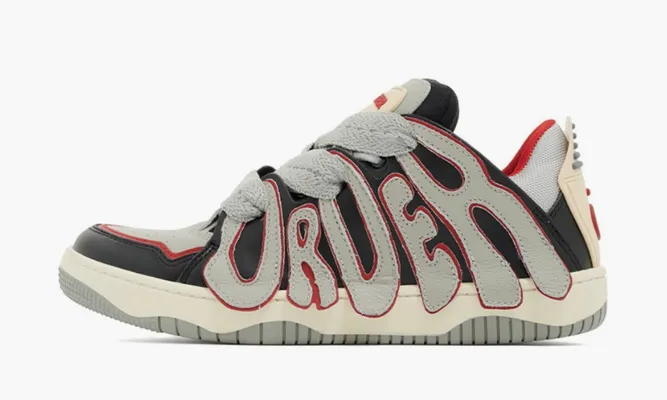 Кроссовки Old Order Skater 001 «Grey Red» серый