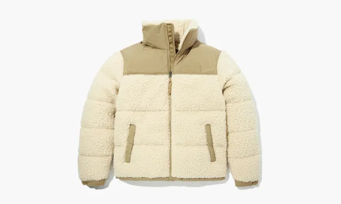 Одежда The North Face Sherpa Nuptse Jacket «Bleached Sand And Kelp Tan» бежевый