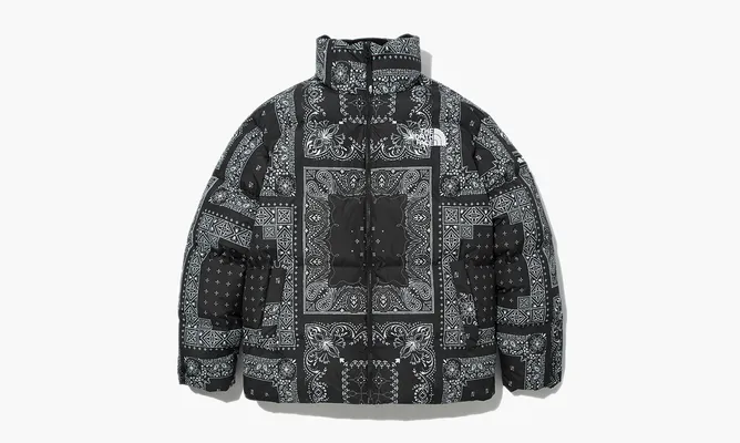 Одежда The North Face Nuptse Jacket «Paisley» черный