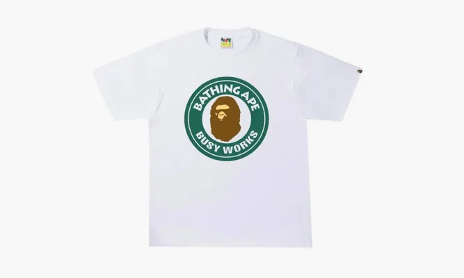 Одежда BAPE Colors Busy Works Tee «White» белый