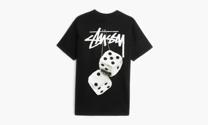 Одежда Stussy Fuzzy Dice Tee «Black» черный