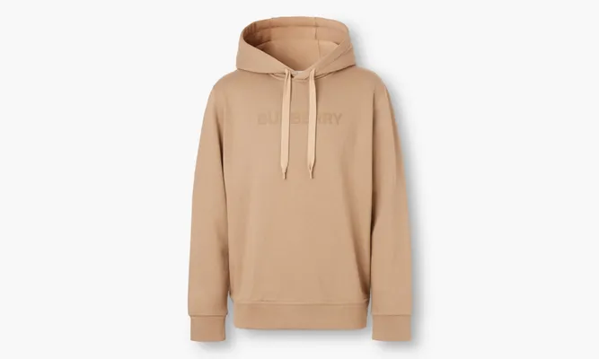 Одежда Burberry Logo Print Cotton Hoodie «Camel» бежевый