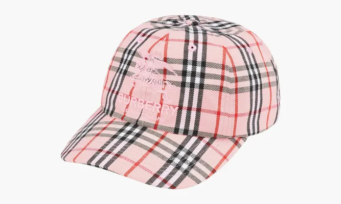 Аксессуары Nike Burberry X Supreme Denim 6-panel «Pink» розовый