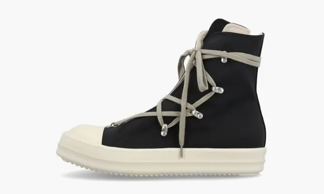 Кроссовки Rick Owens Drkshdw Hexa High-top Zipped Sneakers «Black» черный