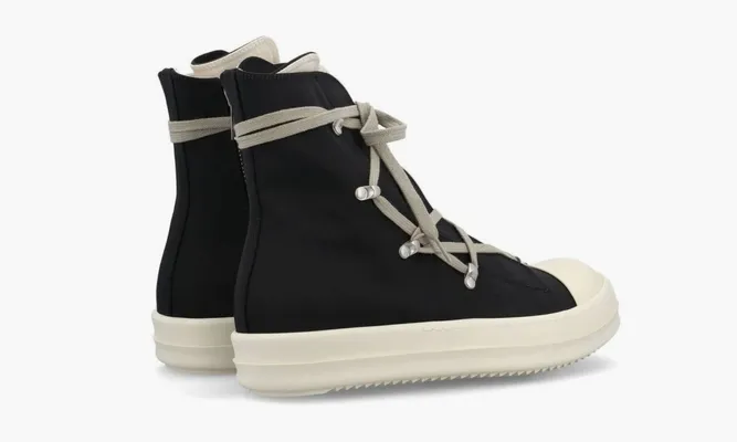 Кроссовки Rick Owens Drkshdw Hexa High-top Zipped Sneakers «Black» черный