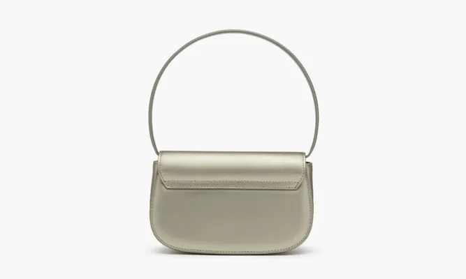 Сумки Diesel 1DR Shoulder Bag «Metallic Leather Grey» металлический