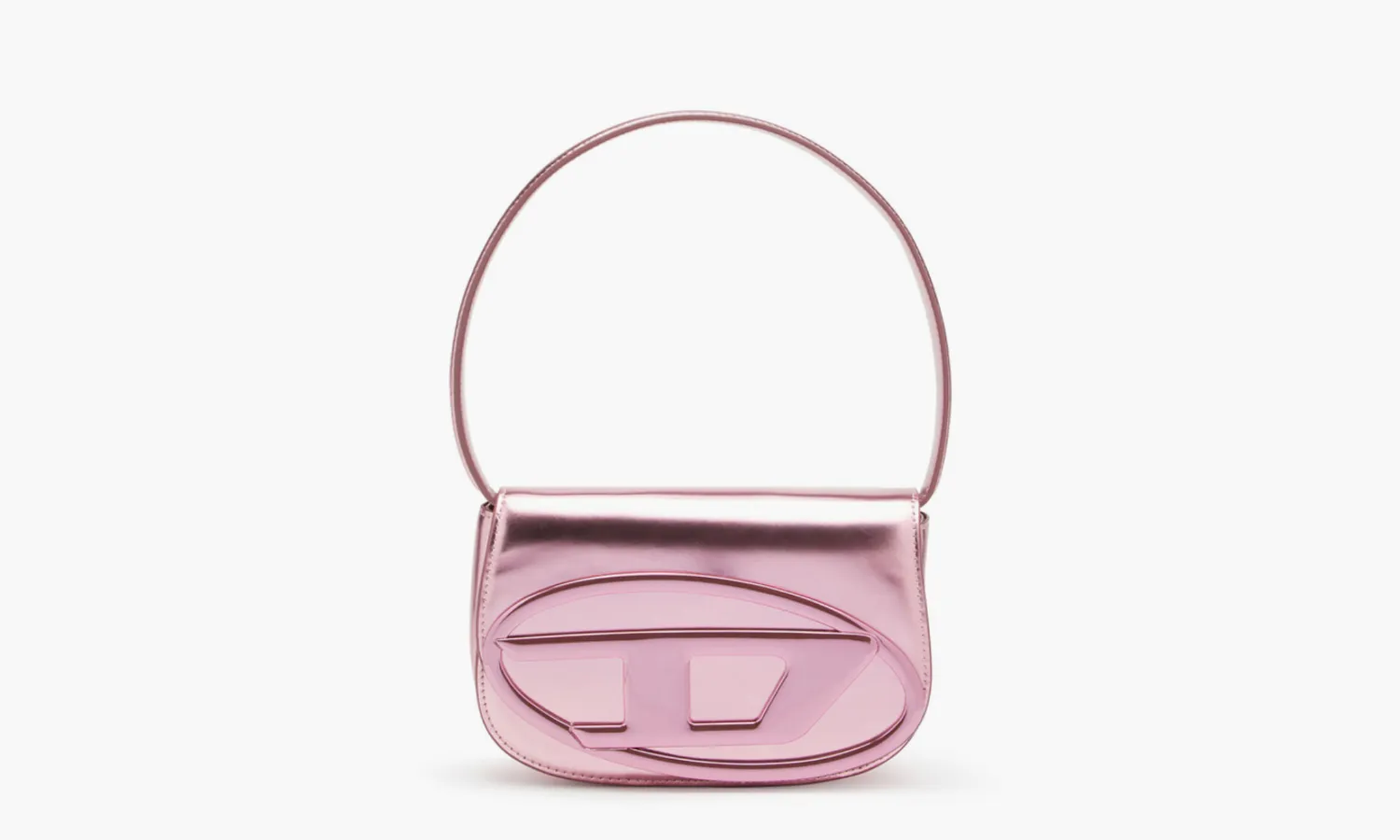 Diesel 1DR Shoulder Bag «Mirrored Leather Pink»