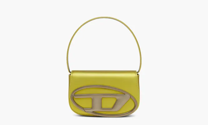 Сумки Diesel 1DR Shoulder Bag «Metallic Leather Gold» желтый