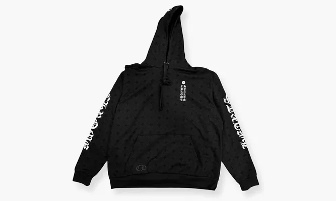 Одежда Chrome Hearts Plus Cross Horseshoe Hoodie «Black» черный