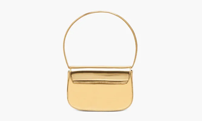 Сумки Diesel 1DR Shoulder Bag «Mirrored Leather Gold» желтый
