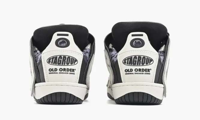 Кроссовки Old Order X Sta Sneaker Series Skater 001 «Black White» черный