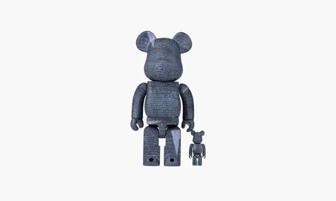 Аксессуары Bearbrick The British Museum Rosetta Stone «100% And 400%» серый