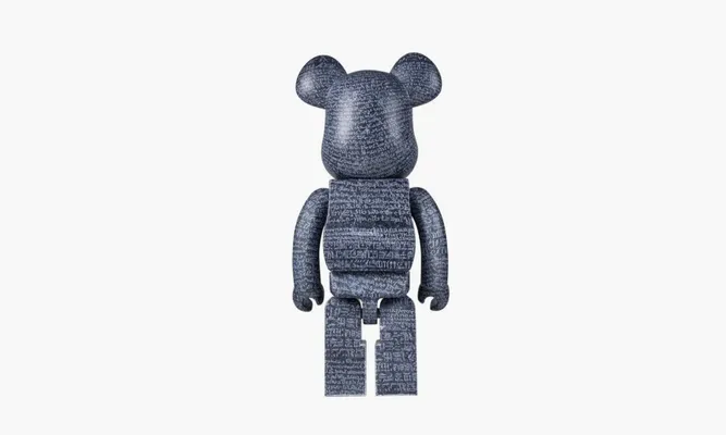 Аксессуары Bearbrick The British Museum Rosetta Stone «1000%» серый