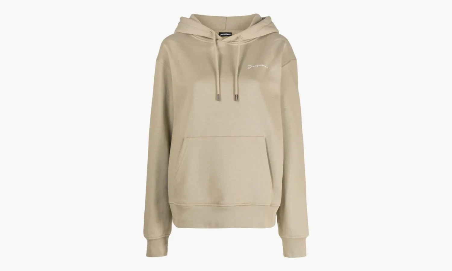 Jacquemus Le Sweatshirt Brode Embroidered Logo Hoodie «Dark Beige»