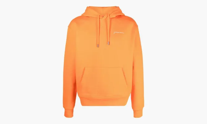 Одежда Jacquemus Le Sweatshirt Brode Embroidered Logo Hoodie «Orange» оранжевый