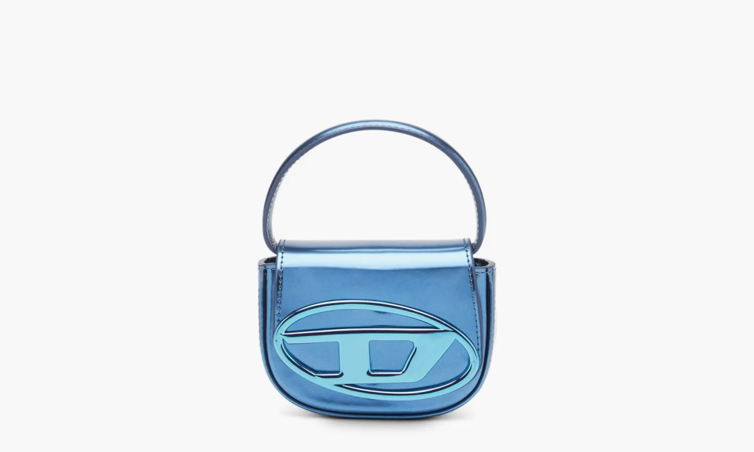 Diesel 1DR Iconic Mini Bag Mirrored Leather «Blue»