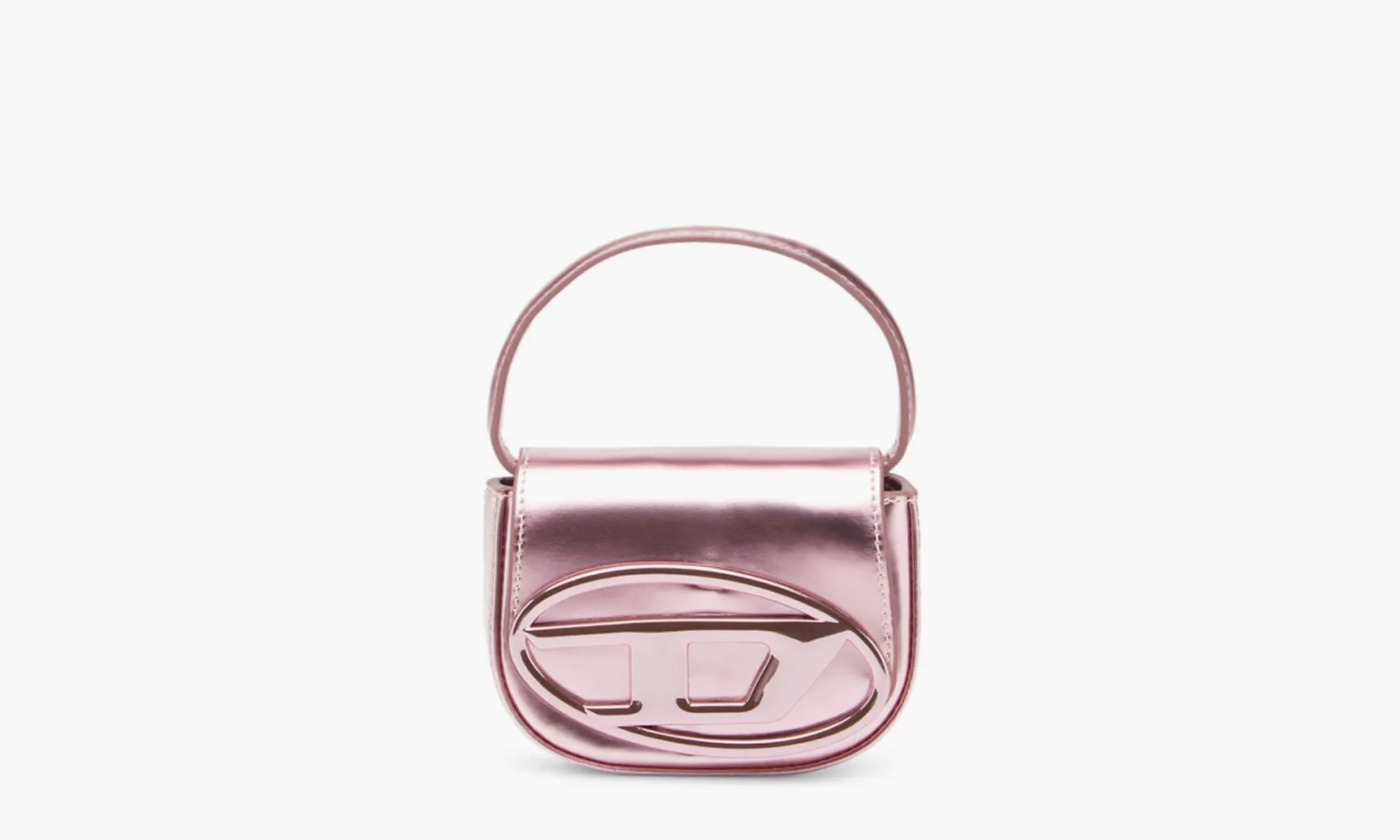 Diesel 1DR Iconic Mini Bag Mirrored Leather «Pink»