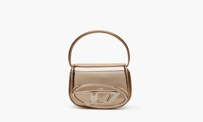 Сумки Diesel 1DR Iconic Mini Bag Mirrored Leather «Bronze» коричневый
