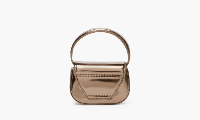 Сумки Diesel 1DR Iconic Mini Bag Mirrored Leather «Bronze» коричневый