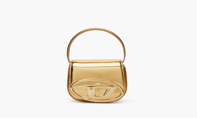 Сумки Diesel 1DR Iconic Mini Bag Mirrored Leather «Gold» желтый