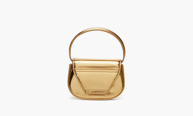 Сумки Diesel 1DR Iconic Mini Bag Mirrored Leather «Gold» желтый