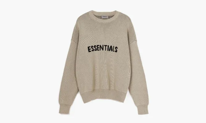 Одежда Essentials Knit Pullover Sweater «Linen» кремовый