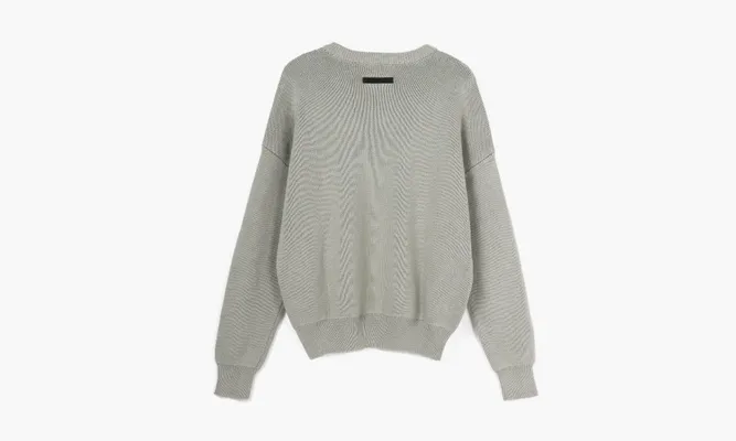 Одежда Essentials Knit Pullover Sweater «Green Concrete» серый