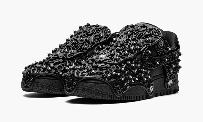 Кроссовки Nike Air Force 1 Low WMNS «Swarovski Retroreflective Crystals Black» черный