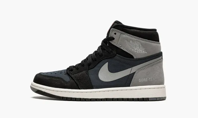 Кроссовки Air Jordan 1 Retro High Element «Gore-tex Black Particle Grey» черный,синий
