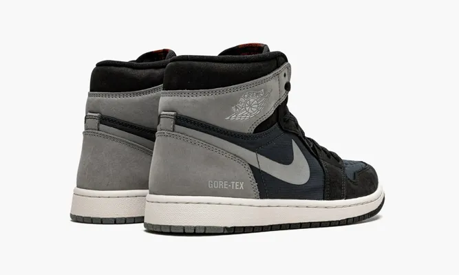 Кроссовки Air Jordan 1 Retro High Element «Gore-tex Black Particle Grey» черный,синий