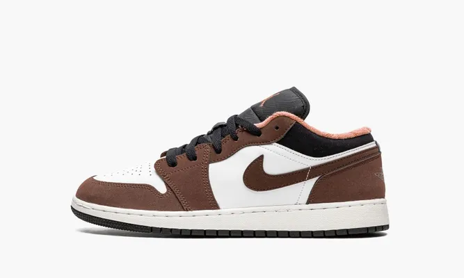 Кроссовки Air Jordan 1 Low SE GS «Mocha Brown» кремовый