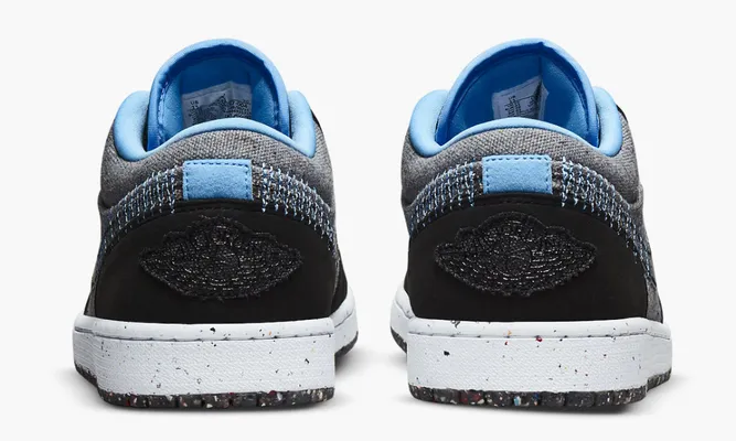 Кроссовки Air Jordan 1 Low SE «Crater Grey University Blue» серый,черный