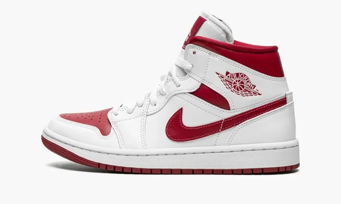 Кроссовки Air Jordan 1 Mid WMNS «Reverse Chicago» белый