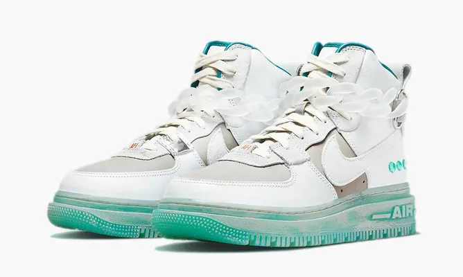 Кроссовки Nike Air Force 1 High Utility 2.0 WMNS «Shapless, Formless, Limitless Jade» lightBlue